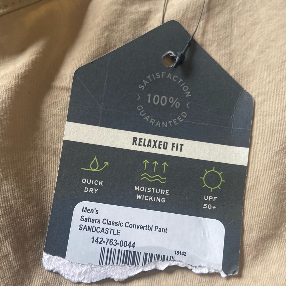 NWT REI Pants Sahara Clasaic Convertible Hybrid Shorts Sandcastle Tan 3XL - Picture 6 of 15